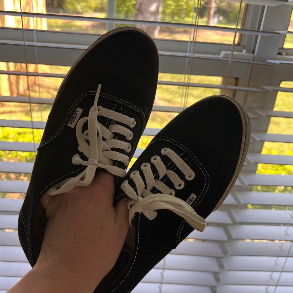 VANS Black Canvas Sneakers Size 10 (EUC)